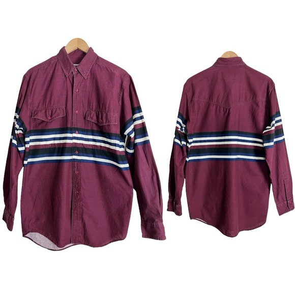 Vintage Wrangler Frontier Series Western Button-Down Shirt Size Medium - Picture 10 of 10